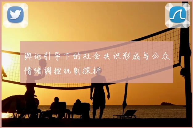 舆论引导下的社会共识形成与公众情绪调控机制探析